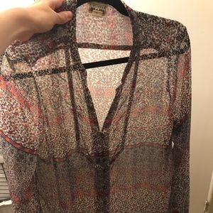 Converse sheer blouse